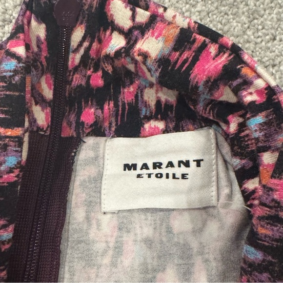 Isabel Marant Étoile Women's Floral Lou High-Neck Blouse Size 4 Multicolor NWOT - Picture 6 of 10